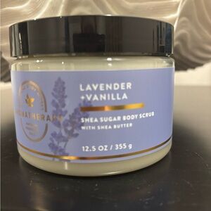 Aromatherapy lavender vanilla shea sugar body scrub